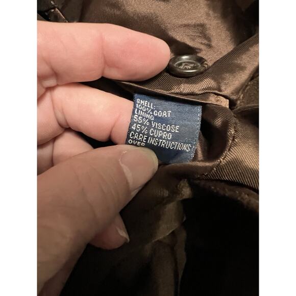 90s Polo by Ralph Lauren Italy Goat Suede Mens XL Brown Blazer Sport Coat Jacket - Picture 8 of 8